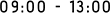 09:00 - 12:30